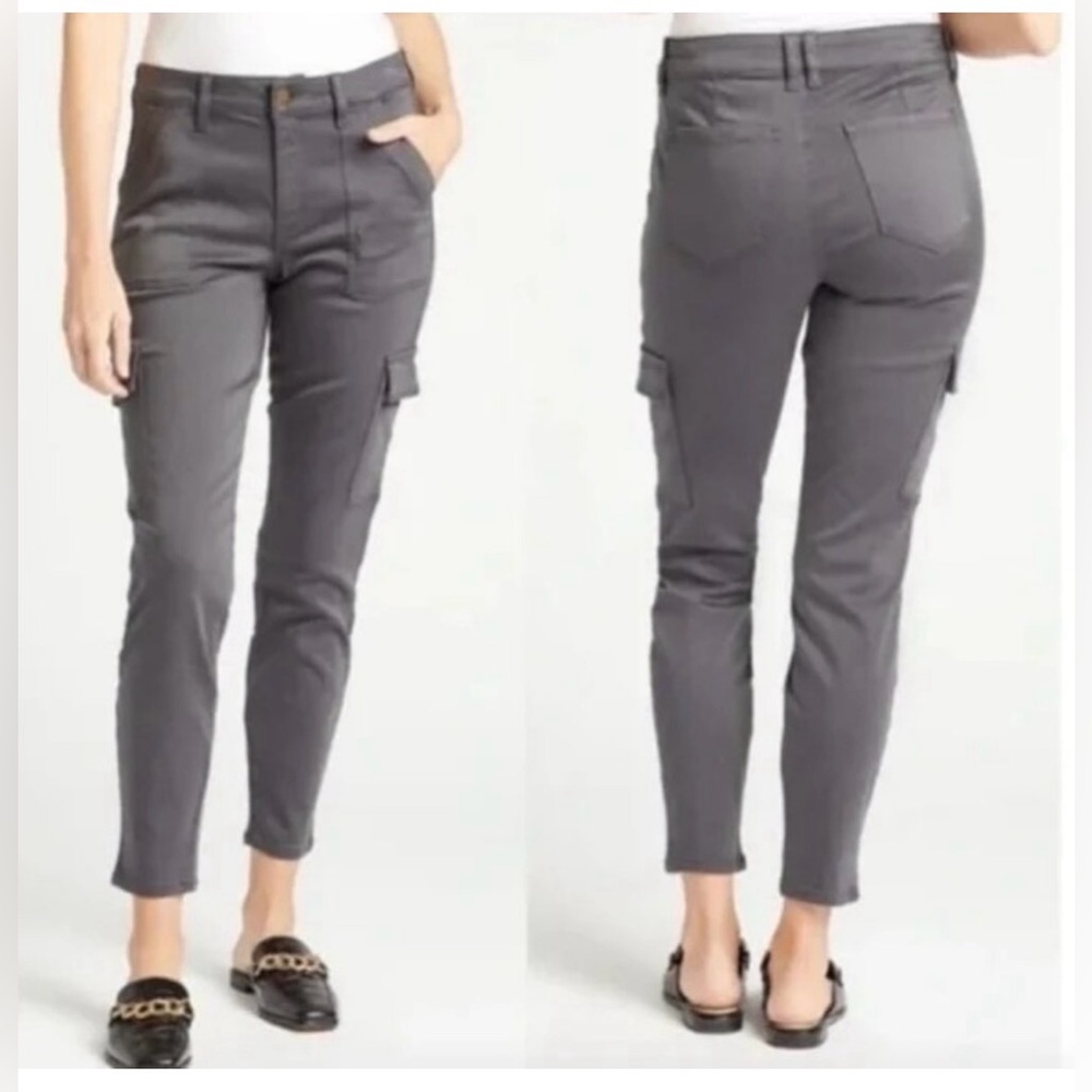 Evereve gray cotton blend skinny ankle jeans size 27